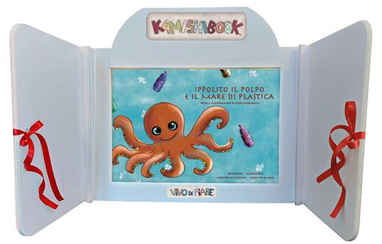Ippolito il polpo e il mare di plastica. Con Kamishibai. Ediz. italiana e inglese. Con audiolibro - Elide Fumagalli - copertina