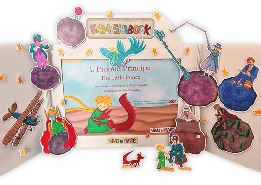 Il Piccolo Principe-The Little Prince. Kamishibai con schede. Ediz. bilingue. Con audiolibro - Elide Fumagalli,Antoine de Saint-Exupéry - copertina