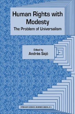 Human Rights with Modesty: The Problem of Universalism - cover
