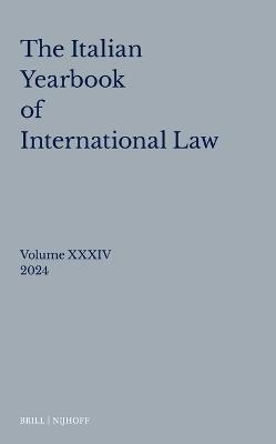 Italian Yearbook of International Law 34 (2024) - cover