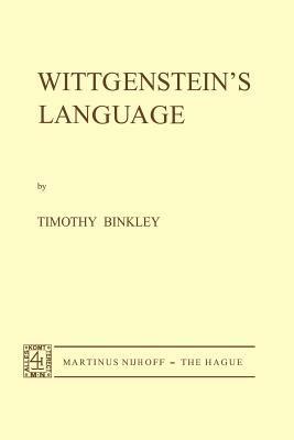 Wittgenstein’s Language - T. Binkley - cover