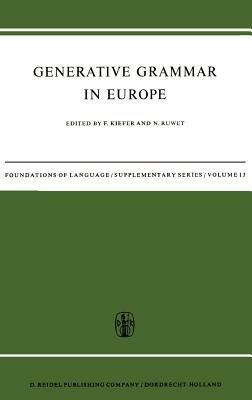 Generative Grammar in Europe - cover