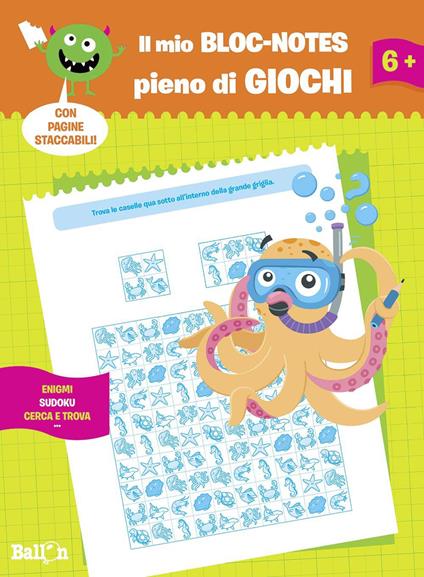 Sudoku. Il mio bloc-notes pieno di giochi. Ediz. illustrata - copertina