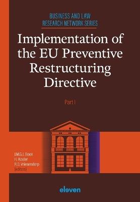 Implementation of the EU Preventive Restructuring Directive - Part I - cover