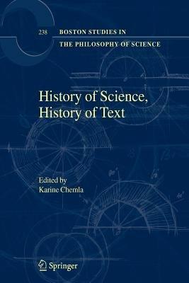 History of Science, History of Text - cover