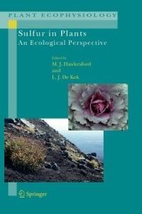 Sulfur in Plants: An Ecological Perspective - cover