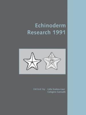 Echinoderm Research 1991 - L. Scalera-Liaci - cover