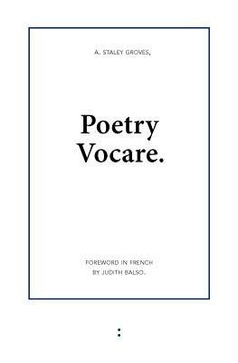 Poetry Vocare - Adam Staley Groves - cover
