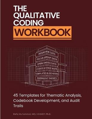 The Qualitative Coding Workbook: 45 Templates for Thematic Analysis, Codebook Development, and Audit Trails - Rafiq Muhammad - cover