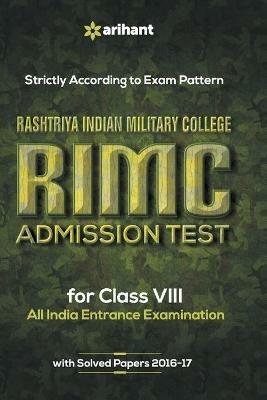 Rashtriya Indian Military College Rimc Admission Test for Class VIII - Experts Arihant - cover