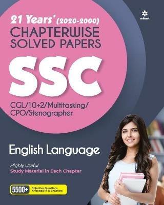 Ssc Chapterwise Solved Papers English Language 2021 - Mridula Sharma - cover