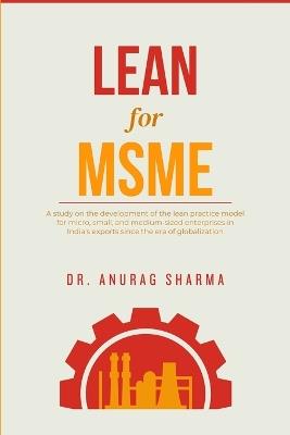 LEAN for MSME - Anurag Sharma - cover