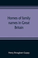 Homes of family names in Great Britain