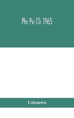 Phi Psi Cli 1965 - cover