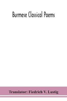 Burmese classical poems - cover