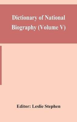 Dictionary of national biography (Volume V) - cover