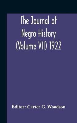 The Journal Of Negro History (Volume Vii) 1922 - cover