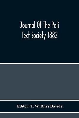 Journal Of The Pali Text Society 1882 - cover