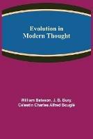 Libro inglese Evolution in Modern Thought William Bateson , J B Bury