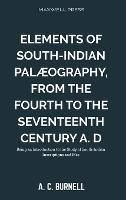 Elements of South-Indian Palaeography, - A C Burnell - cover