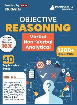 Reasoning: Verbal, Non Verbal & Analytical Book 2023 (English Edition) - 40 Topic-wise Solved Tests (1300 Solved Questions) with Free Access to Online Tests - Edugorilla Prep Experts - cover
