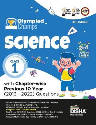 Olympiad Champs Science Class 1 with Chapter-Wise Previous 10 Year (2013 - 2022) Questions Complete Prep Guide with Theory, Pyqs, Past & Practice Exercise - cover
