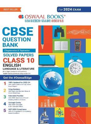 Oswaal Cbse Chapterwise & Topicwise Question Bank Class 10 English Language & Literature Book (for 2022 Board Exams) - Oswaal Editorial Board - cover