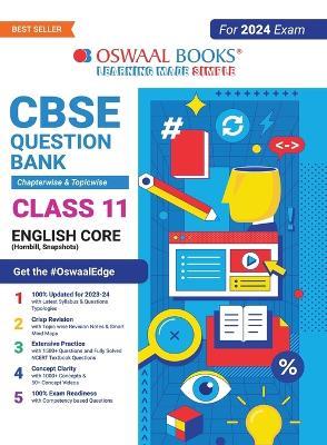 Oswaal CBSE Chapterwise & Topicwise Question Bank Class 11 English Core Book (For 2023-24 Exam) - Oswaal Editorial Board - cover