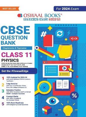 Oswaal CBSE Class 11 Physics Question Bank (2024 Exam) - Oswaal Editorial Board - cover