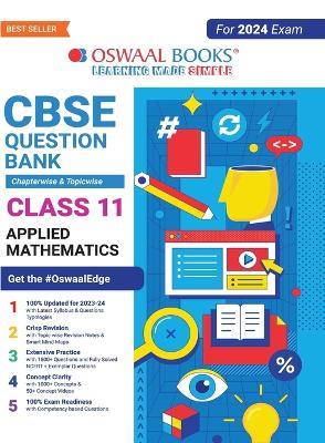 Oswaal CBSE Chapterwise & Topicwise Question Bank Class 11 Applied Mathematics Book (For 2023-24 Exam) - Oswaal Editorial Board - cover