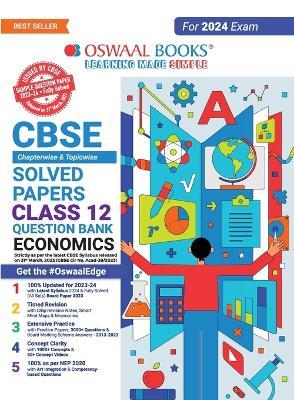 Oswaal Cbse Chapterwise Solved Papers 2023-2014 Economics Class 12th - Oswaal Editorial Board - cover