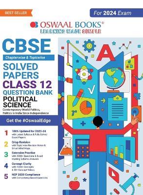 Oswaal CBSE Chapterwise & Topicwise Question Bank Class 12 Political Science Book (For 2023-24 Exam) - Oswaal Editorial Board - cover