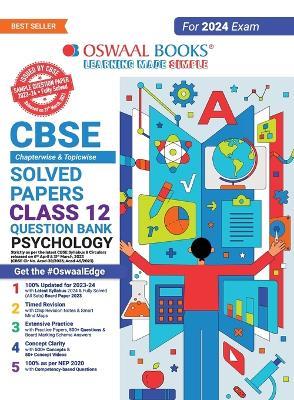 Oswaal CBSE Chapterwise Solved Papers 2023-2014 Psychology Class 12th (2024 Exam) - Oswaal Editorial Board - cover