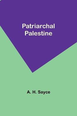 Patriarchal Palestine - A H Sayce - cover