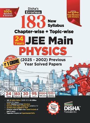 Disha's 179 New Syllabus Chapter-Wise + Topic-Wise Jee Main Physics Online (2025 - 2012) & Offline (2018 - 2002) Previous Year Solved Papers - Disha Experts - cover