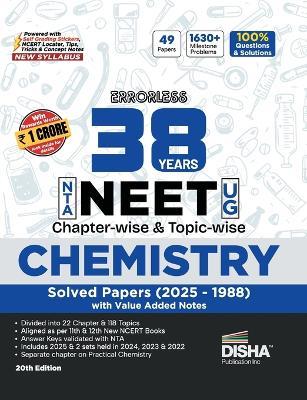 Errorless 38 Years NTA NEET (UG) Chapter-wise & Topic-wise CHEMISTRY Solved Papers (2025 - 1988) with Value Added Notes 20th Edition | New Syllabus PYQs Question Bank for 2026 Exam - Disha Experts - cover