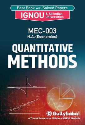 Quantitative Methods for Economic Analysis - Gullybaba Com Panel - cover