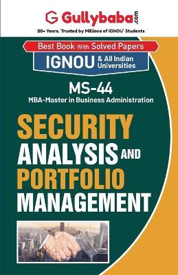 MS-44 Security Analysis and Portfolio Management - Gullybaba Com Panel - cover