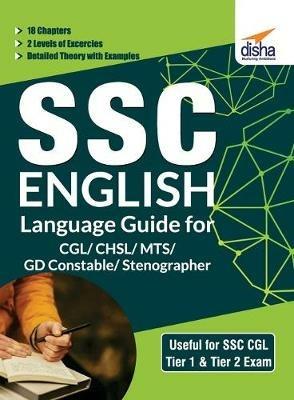 Ssc English Language Guide for Cgl/ Chsl/ Mts/ Gd Constable/ Stenographer - Disha Experts - cover