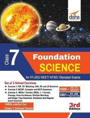 Foundation Science for IIT-JEE/ NEET/ NTSE/ Olympiad Class 7 - 3rd Edition - Disha Experts - cover
