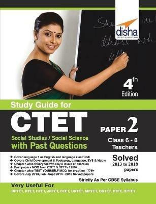 Study Guide for Ctet Paper 2 (Class 6 - 8 Teachers) Social Studies/ Social Science with Past Questions - Disha Experts - cover
