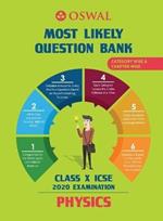 Most Likely Question Bank for Physics: Icse Class 10 for 2020 Examination