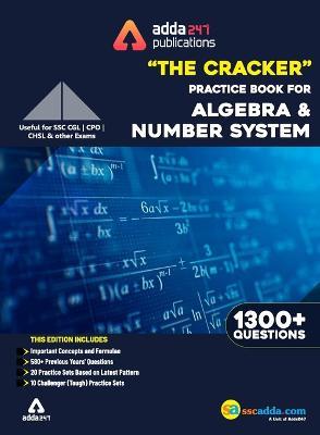 The Cracker Practice Book for Algebra and Number System (In English Printed Edition) - Adda247 - cover