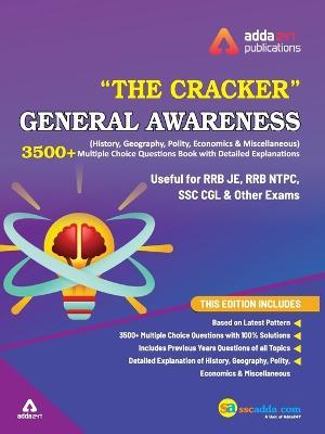 The Cracker General Awareness (History, Geography, Polity and others) MCQ Book for RRB JE, NTPC, RRC Group D and other Exams 2019 (In English Printed Edition) - Adda247 - cover