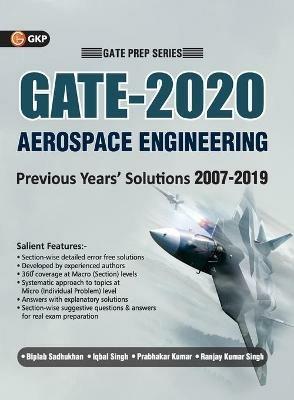 Gate 2020 Aerospace Engineering 13 Years' Section Wise Solved Paper 2007-19 - Biplab Sadhukhan - cover