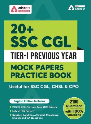 20+ SSC CGL Tier-I Previous Year Mock Papers Practice Book English Medium - Adda247 - cover
