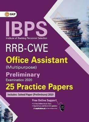 Ibps Rrb-Cwe Office Assistant (Multipurpose) Preliminary --25 Practice Papers - Gkp - cover