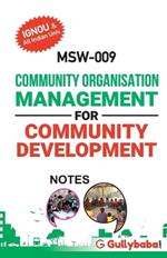 MSW-009 Community Organisation Management for Community Development