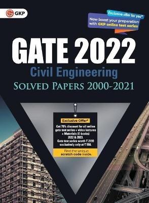 Gate 2022 Civil Engineering Solved Papers (2000-2021) - G K Publications (P) Ltd - cover
