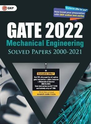 Gate 2022 Mechanical Engineering - Solved Papers (2000-2021) - G K Publications (P) Ltd - cover